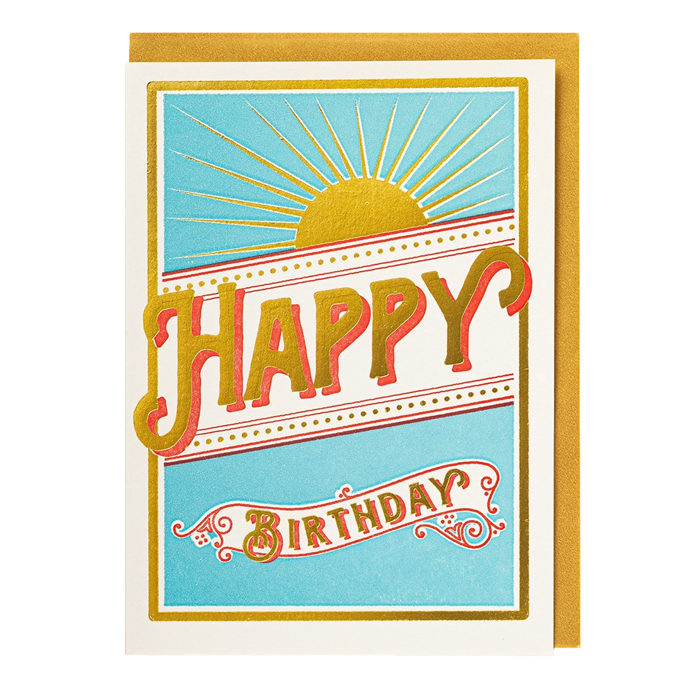Sunshine Happy Birthday Greeting Card