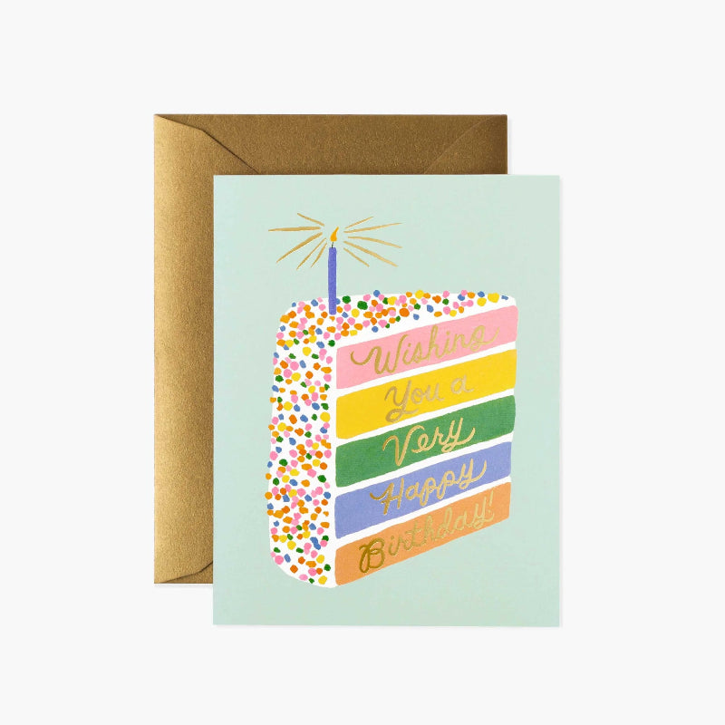 Cartão de felicitações Cake R. Paper &amp; Co
