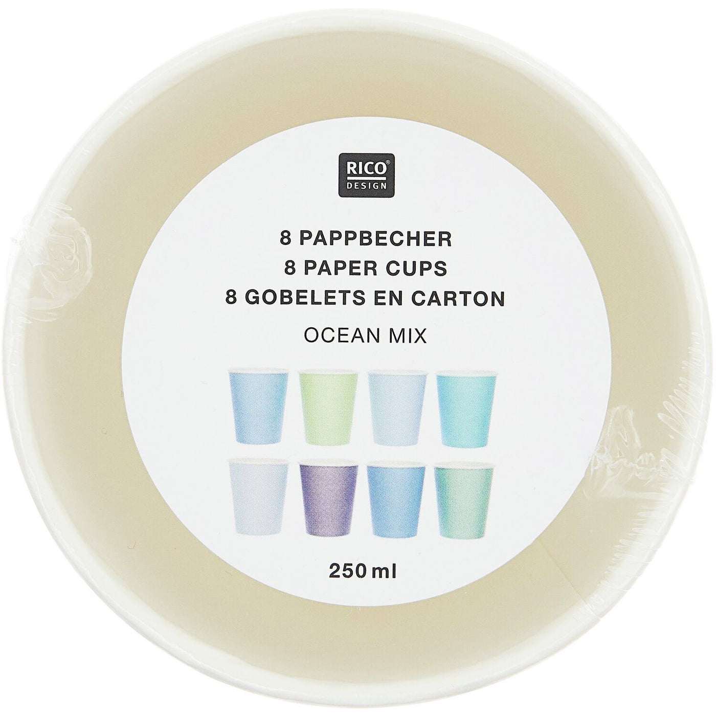 Vasos mix blue / 8 uds.
