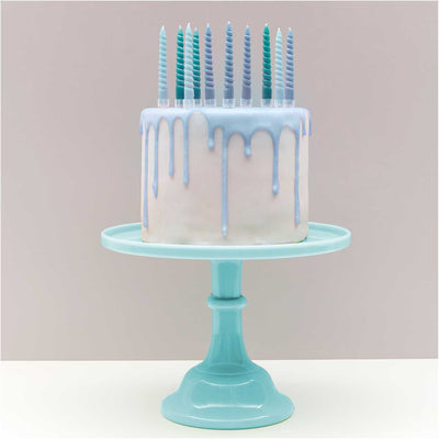 Mix velas espiral azul