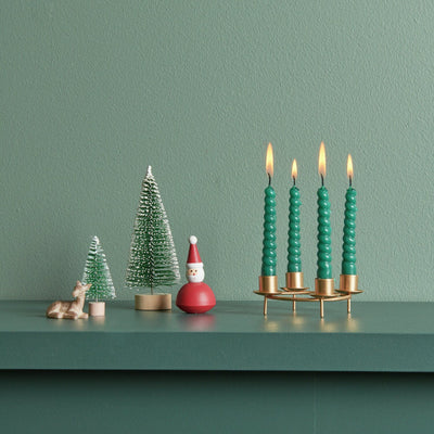 Mix velas espiral verde
