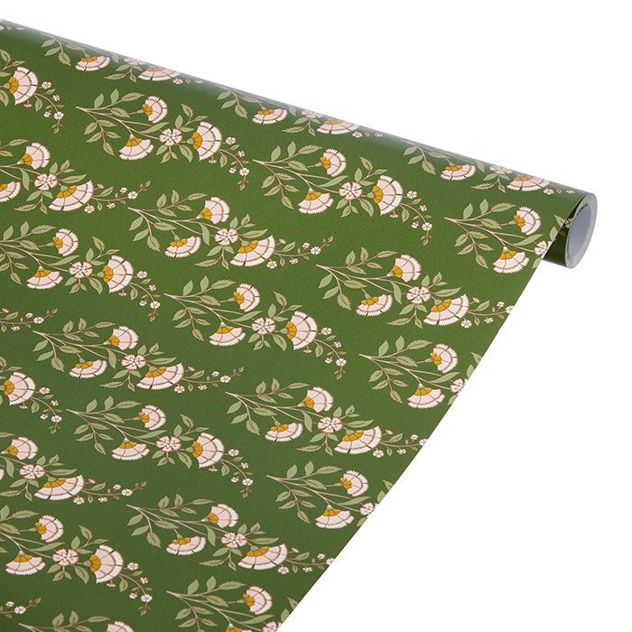 Papel de regalo block print Calla Moss / 10 m.