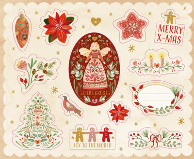 Libreta de pegatinas de navidad Festive Christmas