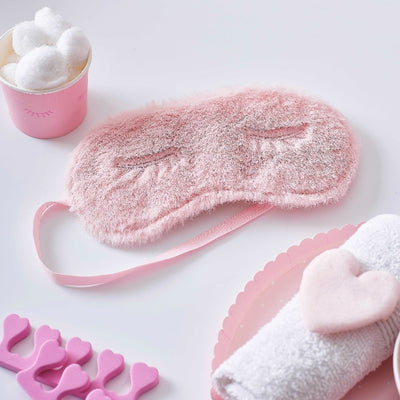 Pink stuffed animal mask Pajama Party