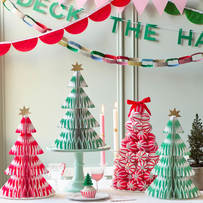 Árboles de Navidad de papel