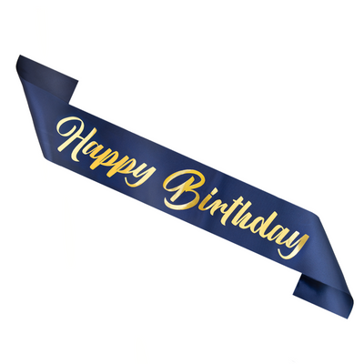 Banda azul Happy Birthday