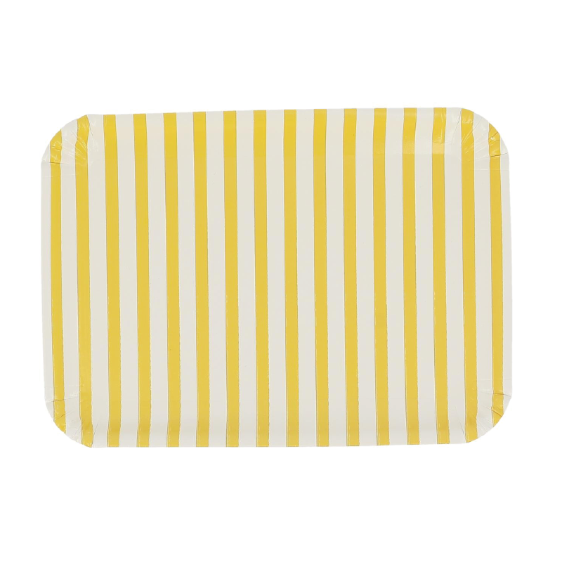 Bandeja rayas amarillo