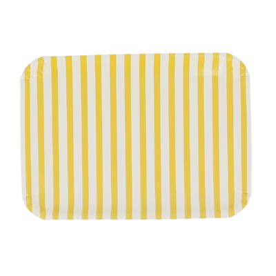 Bandeja rayas amarillo