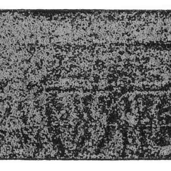 Black tulle table runner with Halloween spiders