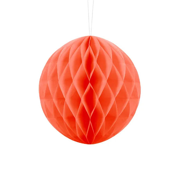 Bola nido de abeja naranja
