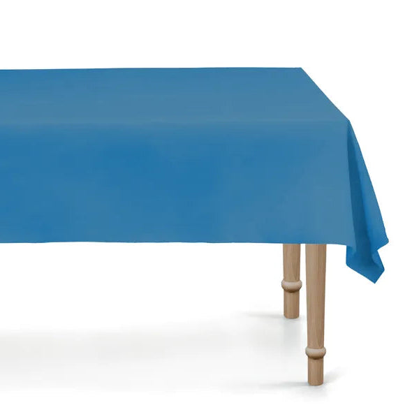 Toalha de mesa sintética básica azul escura reutilizável