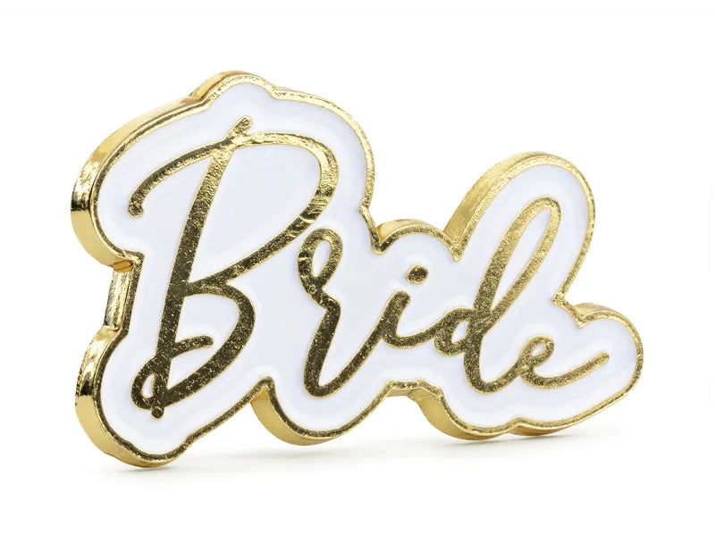 Broche de noiva branca