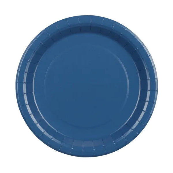 Dark blue paper plates / 6 pcs.