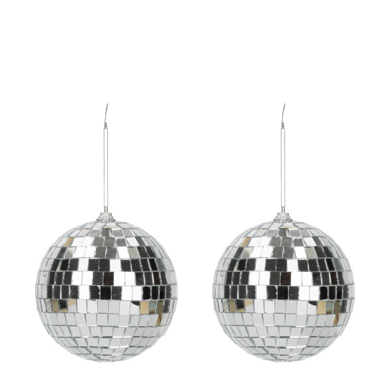 Silver disco ball S / 2 pcs.