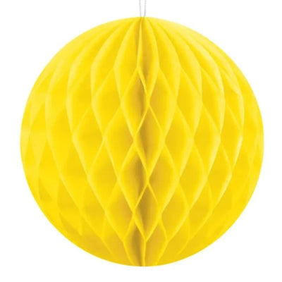 yellow honeycomb ball
