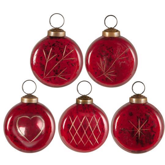 bolas-navidad-cristal-rojo-pack-5-disenos-rojo-ib-laursen