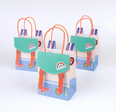 Paper bag Camping Backpack / 8 pcs.