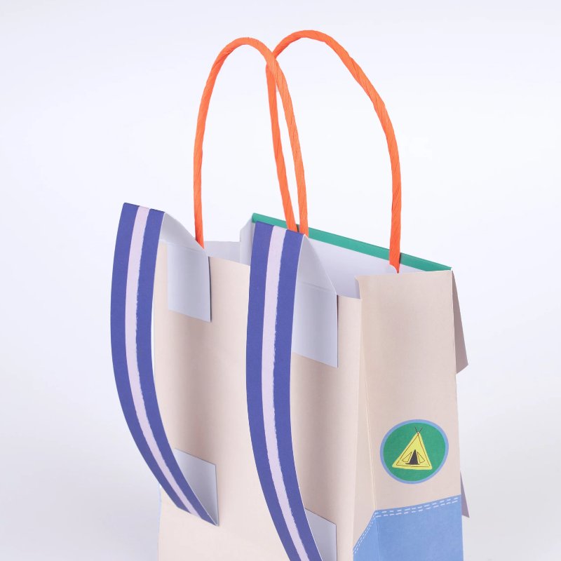 Paper bag Camping Backpack / 8 pcs.