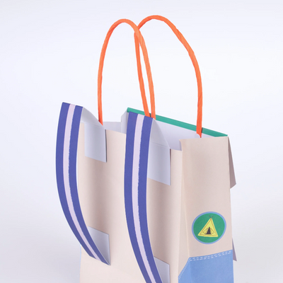 Paper bag Camping Backpack / 8 pcs.