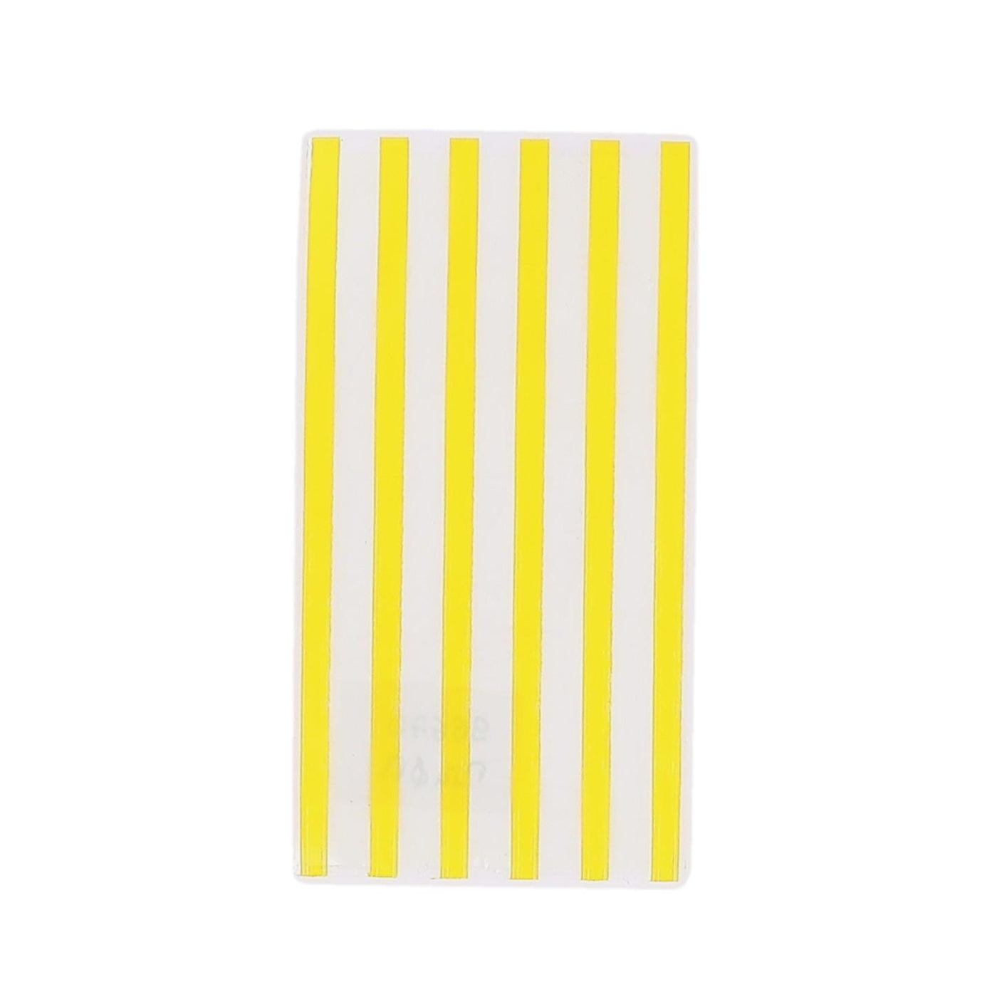 Yellow striped cellophane bags 10 pcs.