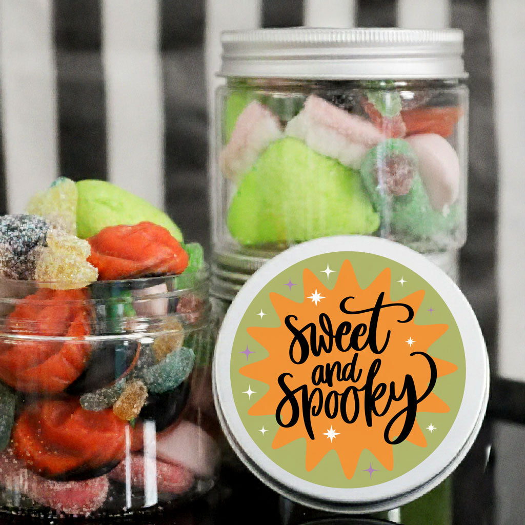 Jar S Sweet and Spooky Green treats