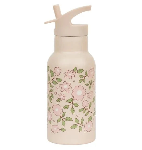 Stainless bottle pink flowers