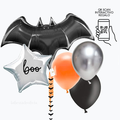 Bouquet Halloween BAT hinchados con helio