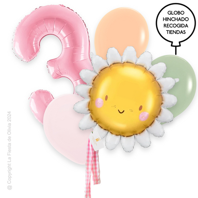 Bouquet of SUNSHINE balloons inflated with helium