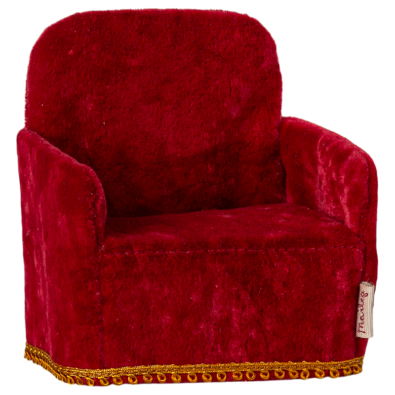 Butaca terciopelo roja Maileg