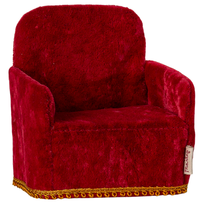 Butaca terciopelo roja Maileg