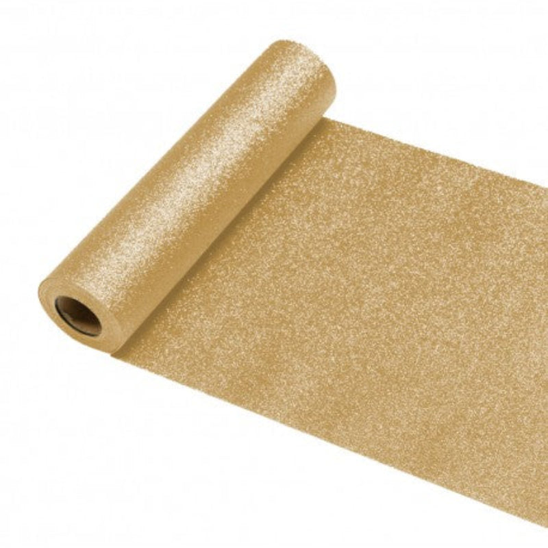 Camino de mesa dorado glitter