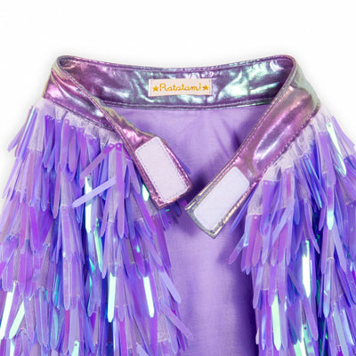 Lilac sequin cape