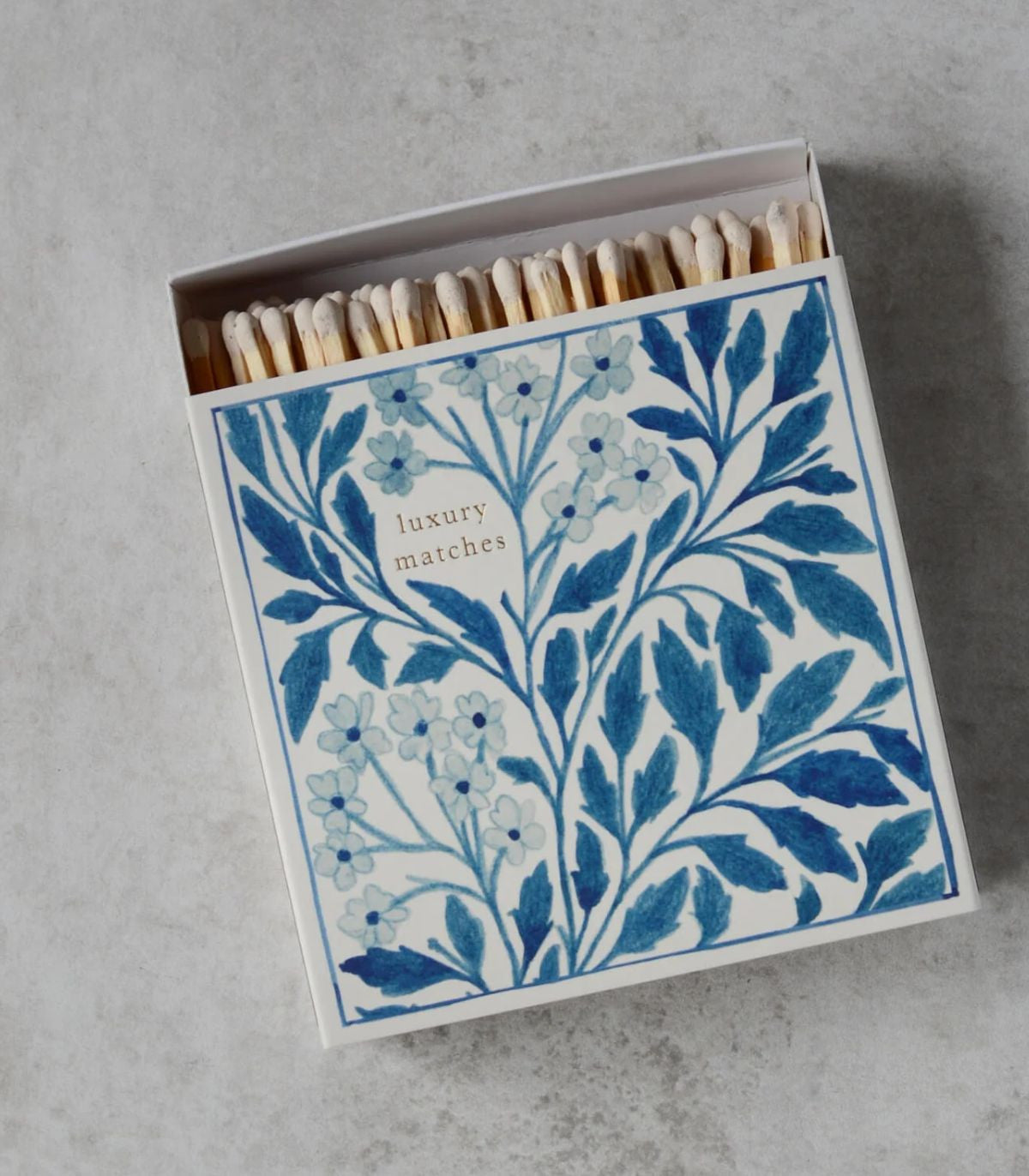 Blue Floral Matchbox