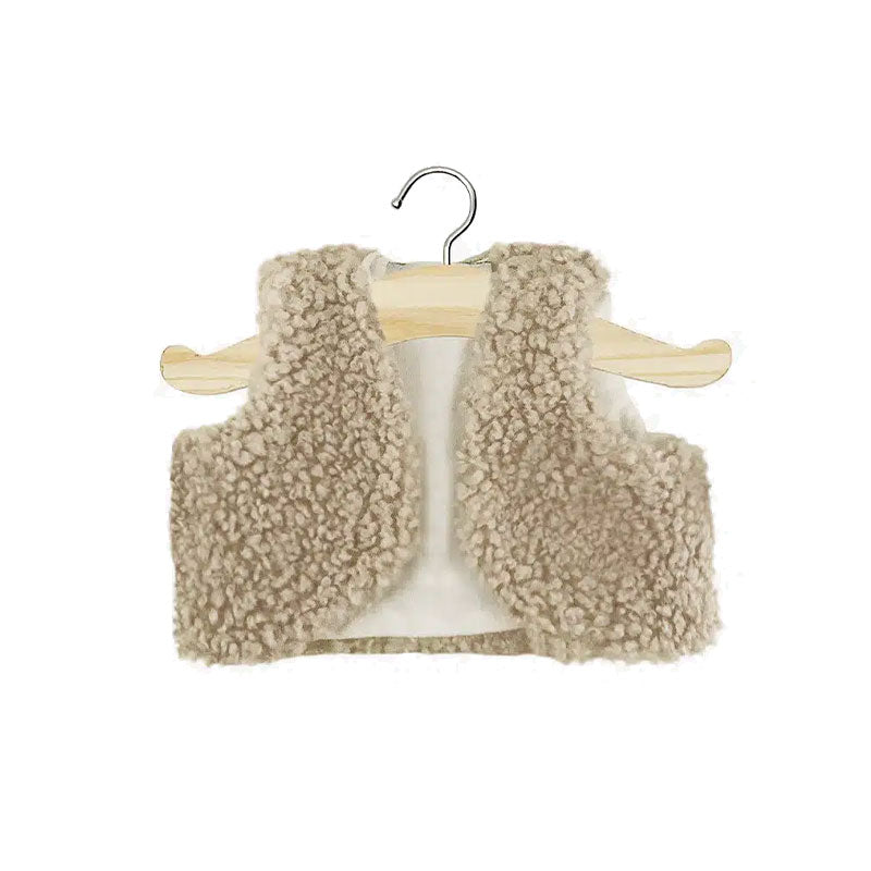 Sheepskin vest for Minikane Gordis doll