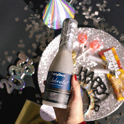 Silver Champagne Confetti Cannon