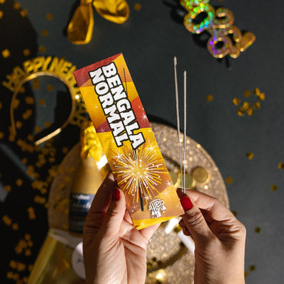 Kit cotillón 2 pers. Nochevieja dorado PREMIUM