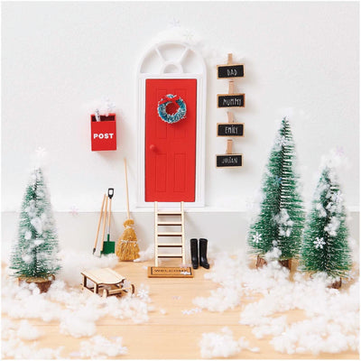Corona de Navidad para puerta en miniatura / 2 uds.