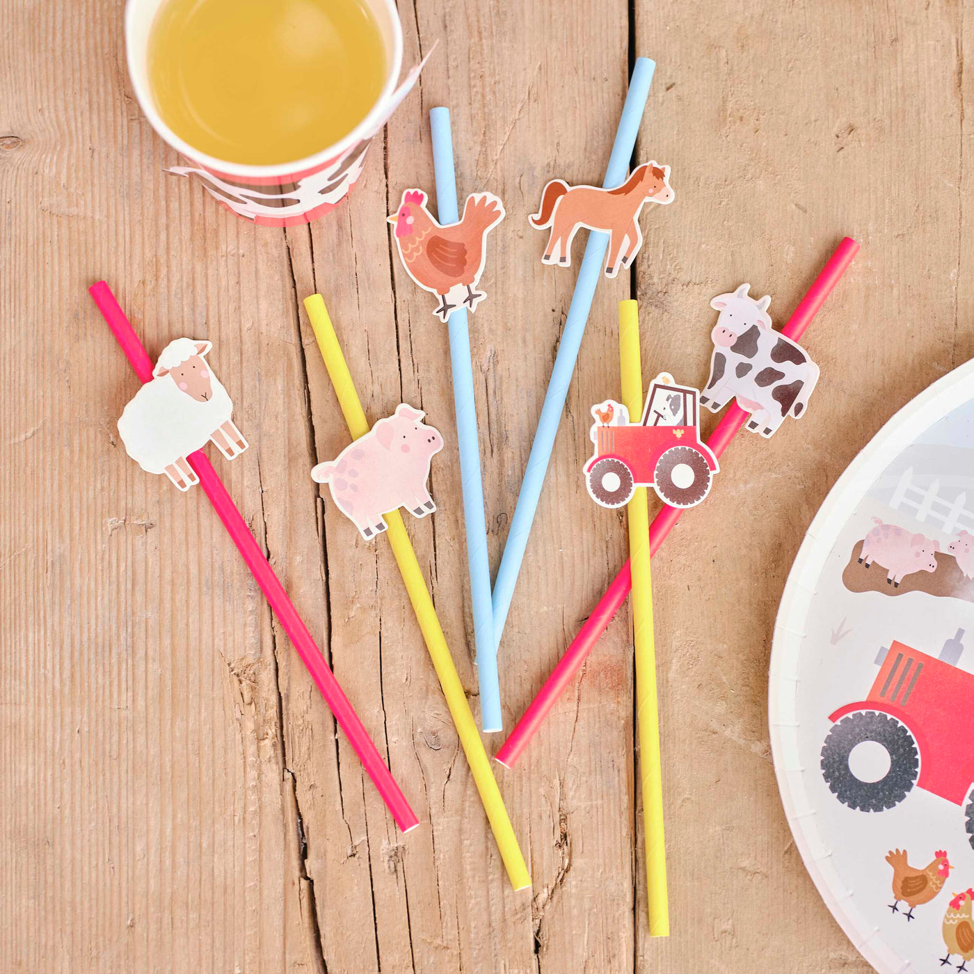 Granja baby paper straws / 16 u.