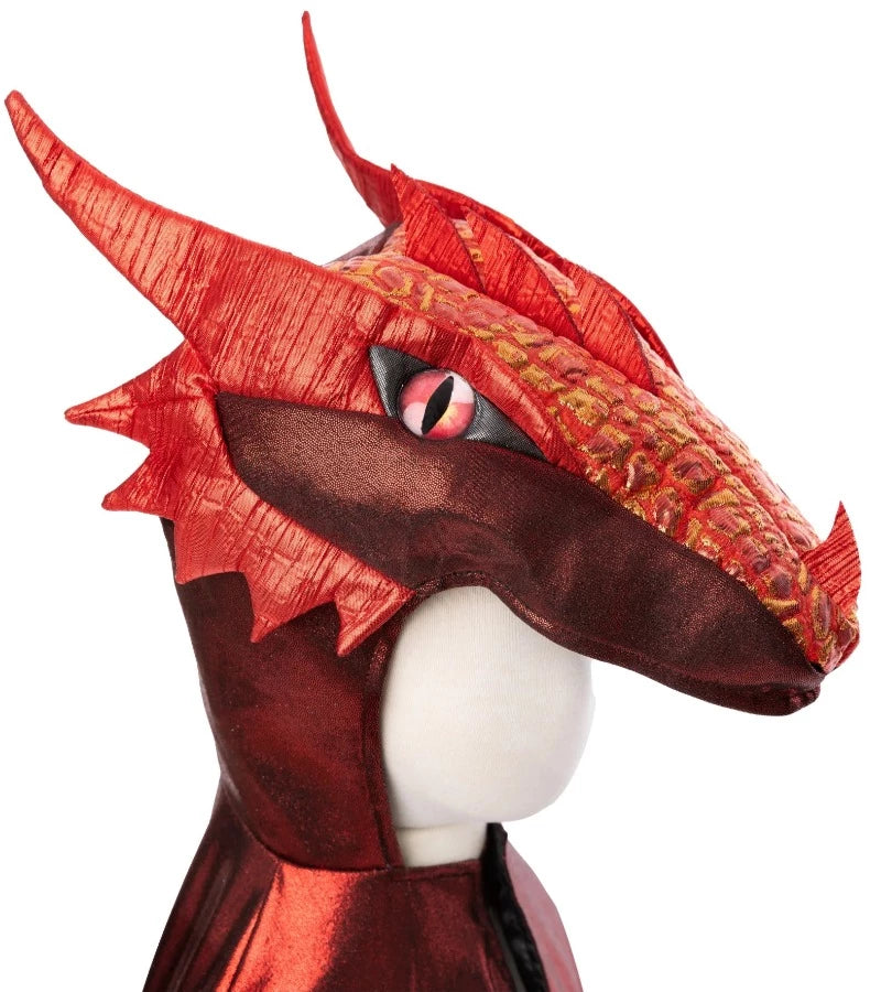 Ruby bright red dragon cape costume