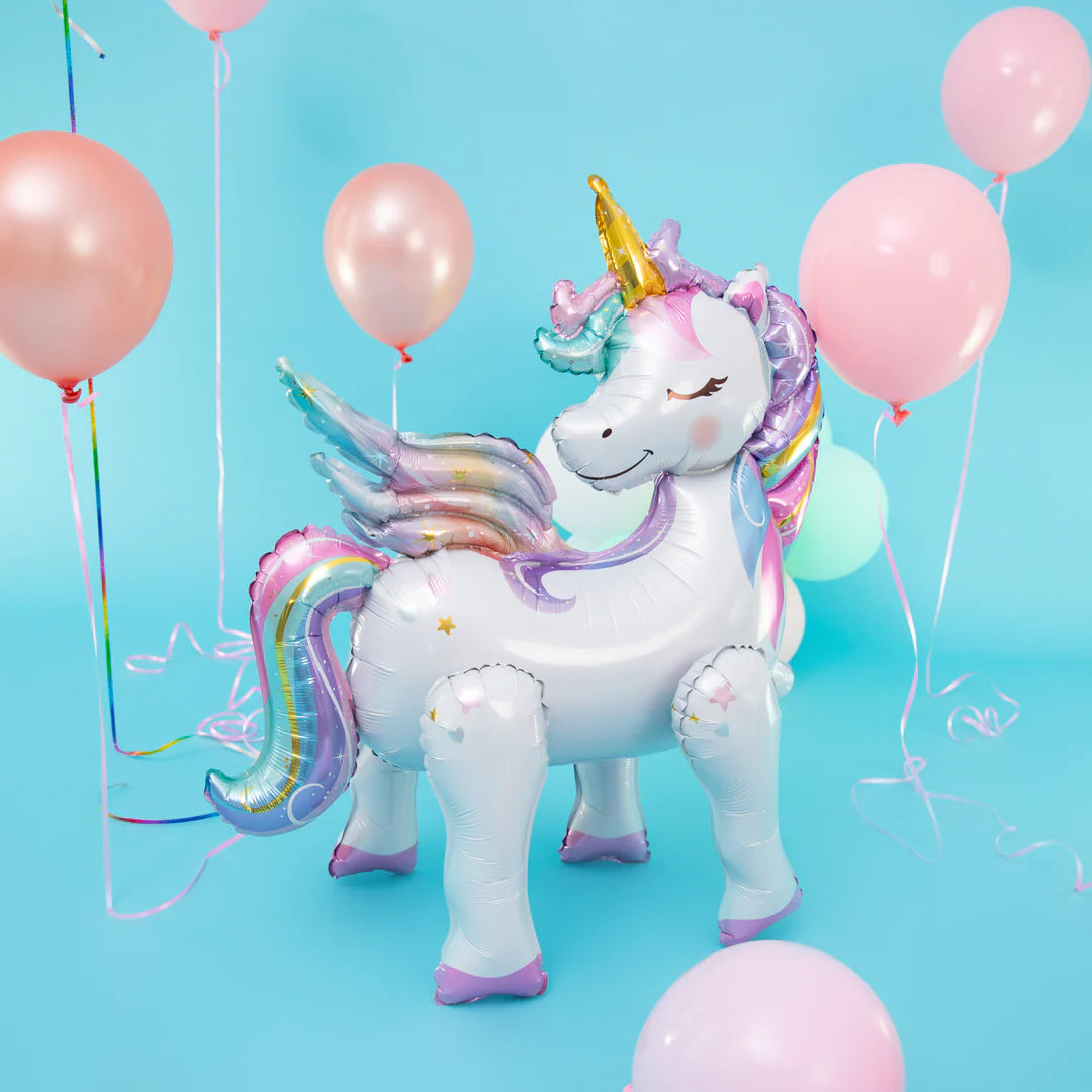 Pastel unicorn standing balloon