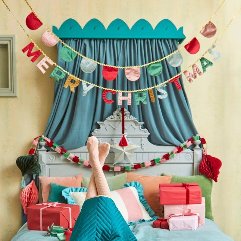 Christmas velvet garland