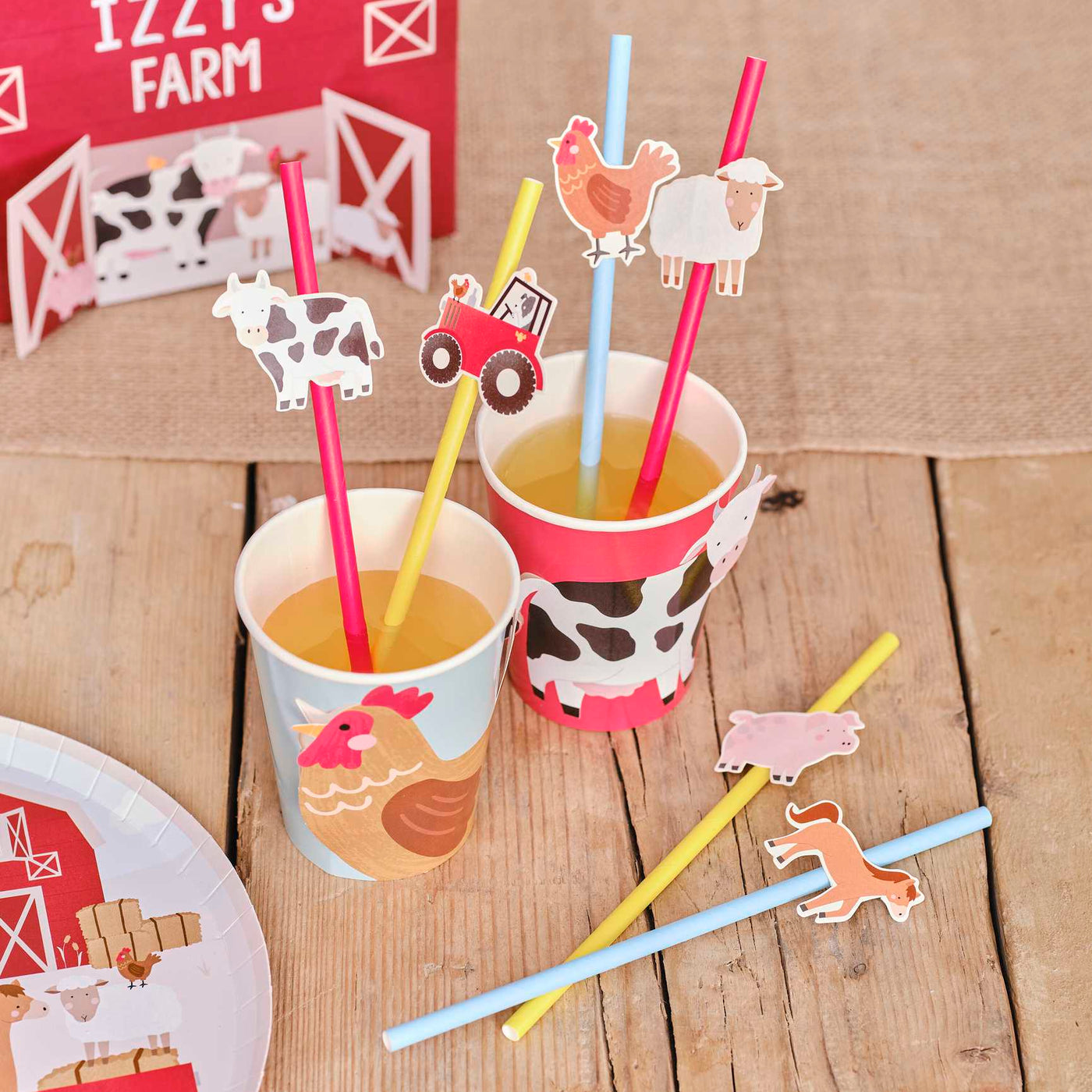 Granja baby paper straws / 16 u.