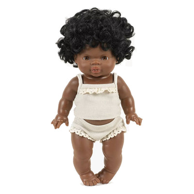 Ribbed and lace underwear for Minikane Gordis doll