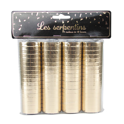 Pack Serpentina dorada / 4 uds.