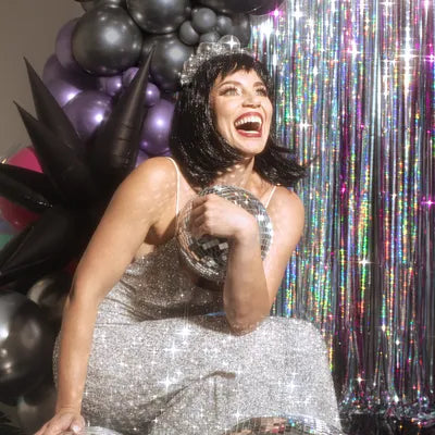 Diadema Espumillón  Bolas Disco