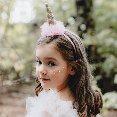 Unicorn headband tulle and sequins