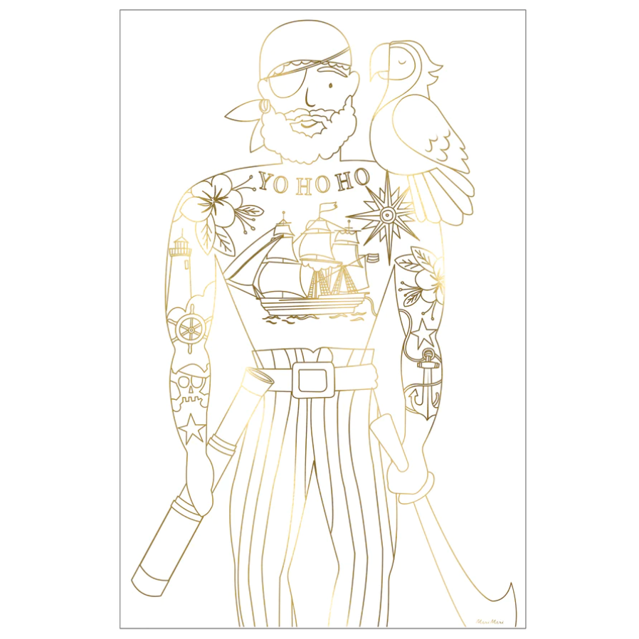 Pirates coloring posters