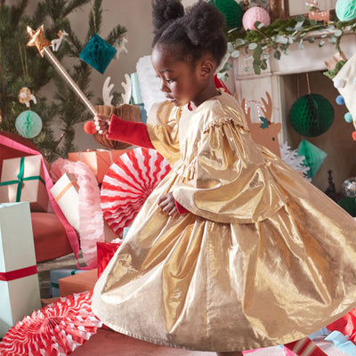 Golden Angel Costume with Wand