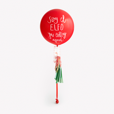 Premium ELFO deco XL balloon inflated with Helium 