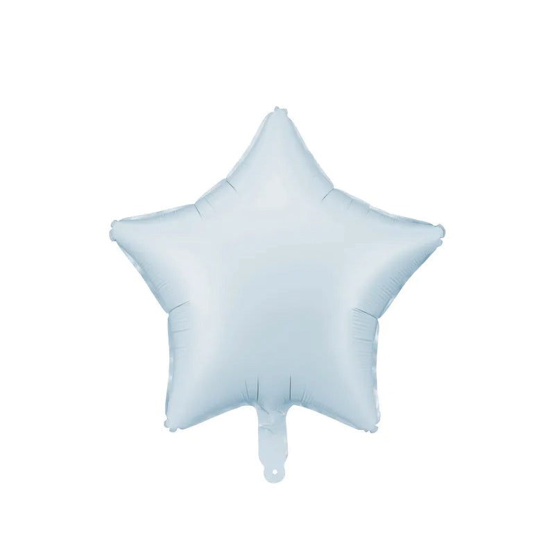 Pastel blue star foil balloon